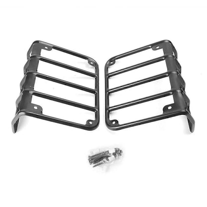Black Rear Tail Light Covers for 2007-2017 Jeep Wrangler JK (2007-2017)