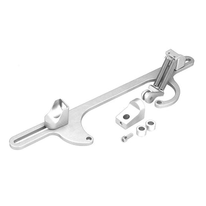 Carburetor Throttle Cable Bracket for Carb 4150 4160 - Billet Aluminum Silver