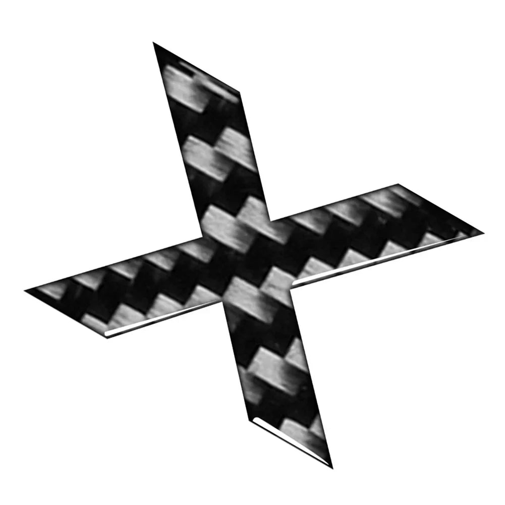 Carbon Black Letter Decals for Car Badge Emblem - Window Door Wall (All Years)