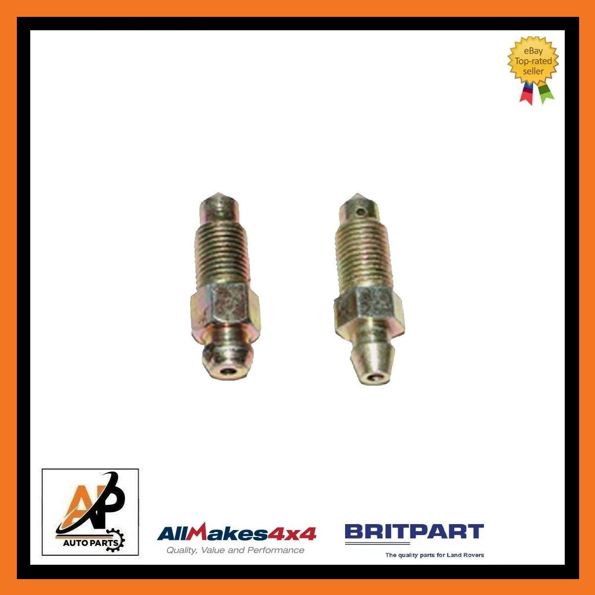 Brake Bleed Screw Nipples x2 Replacement for Land Rover Defender & Discovery (1990–2004)