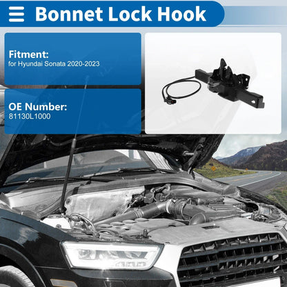 Hood Latch Assembly for Hyundai Sonata (2020-2023) 1 x Quality Replacement