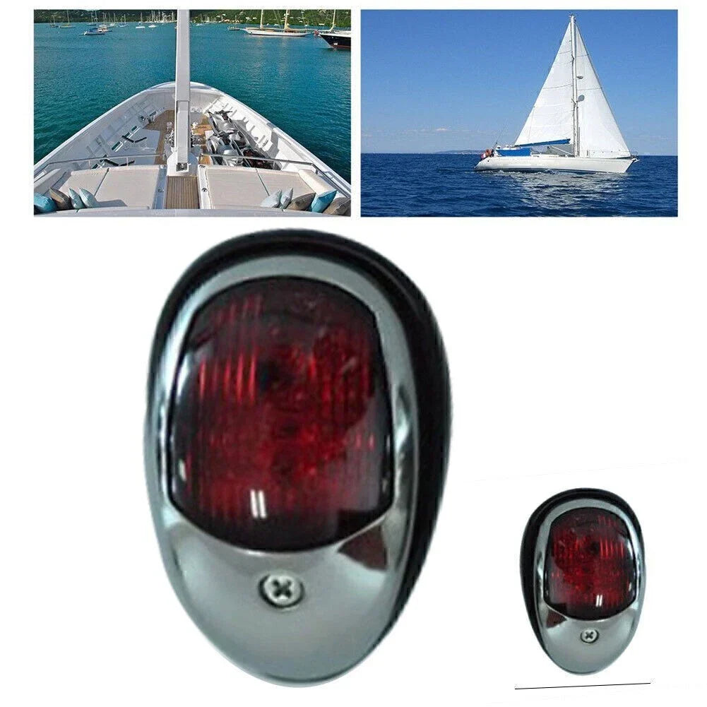 LED Red Navigation Light for Boat Marine Yacht Waterproof Signal Bulb Lamp