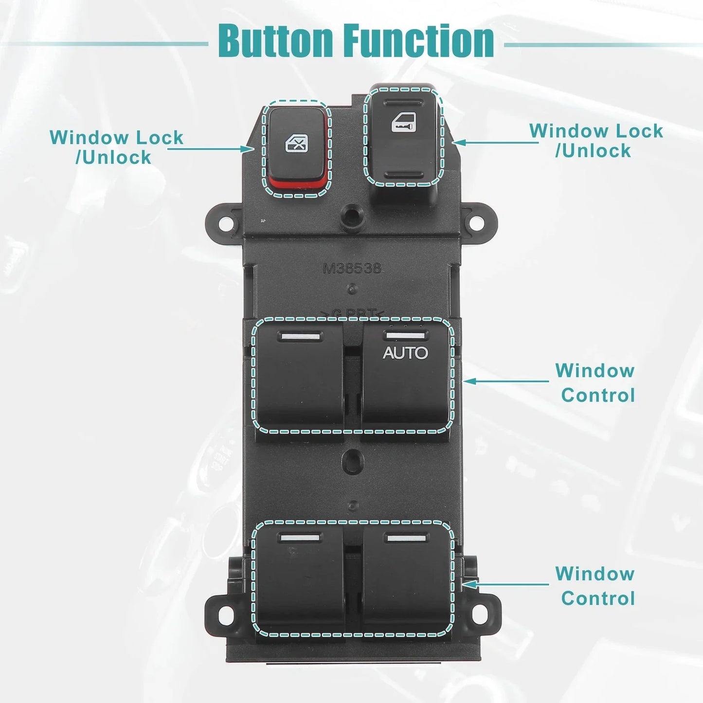 Right Driver Side Power Window Switch for Honda CR-V (2007-2010)