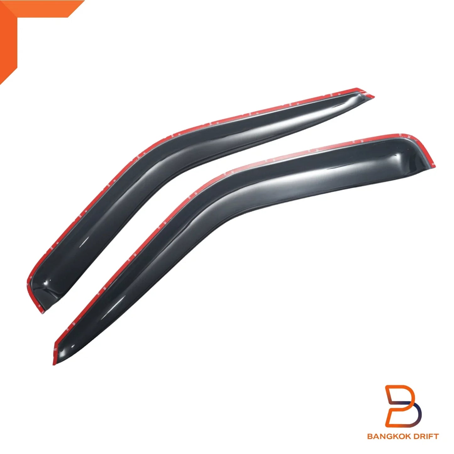 Front Door Rain Wind Deflector Weather Shield for Nissan Navara D21 (1997-2001)