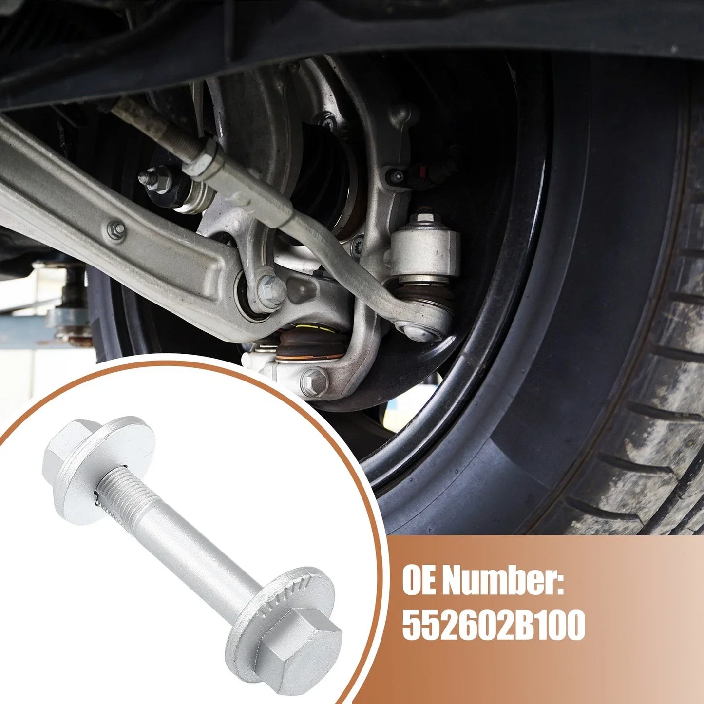Camber Eccentric Bolts 2 x Set for Hyundai Santa Fe (2007-2009)