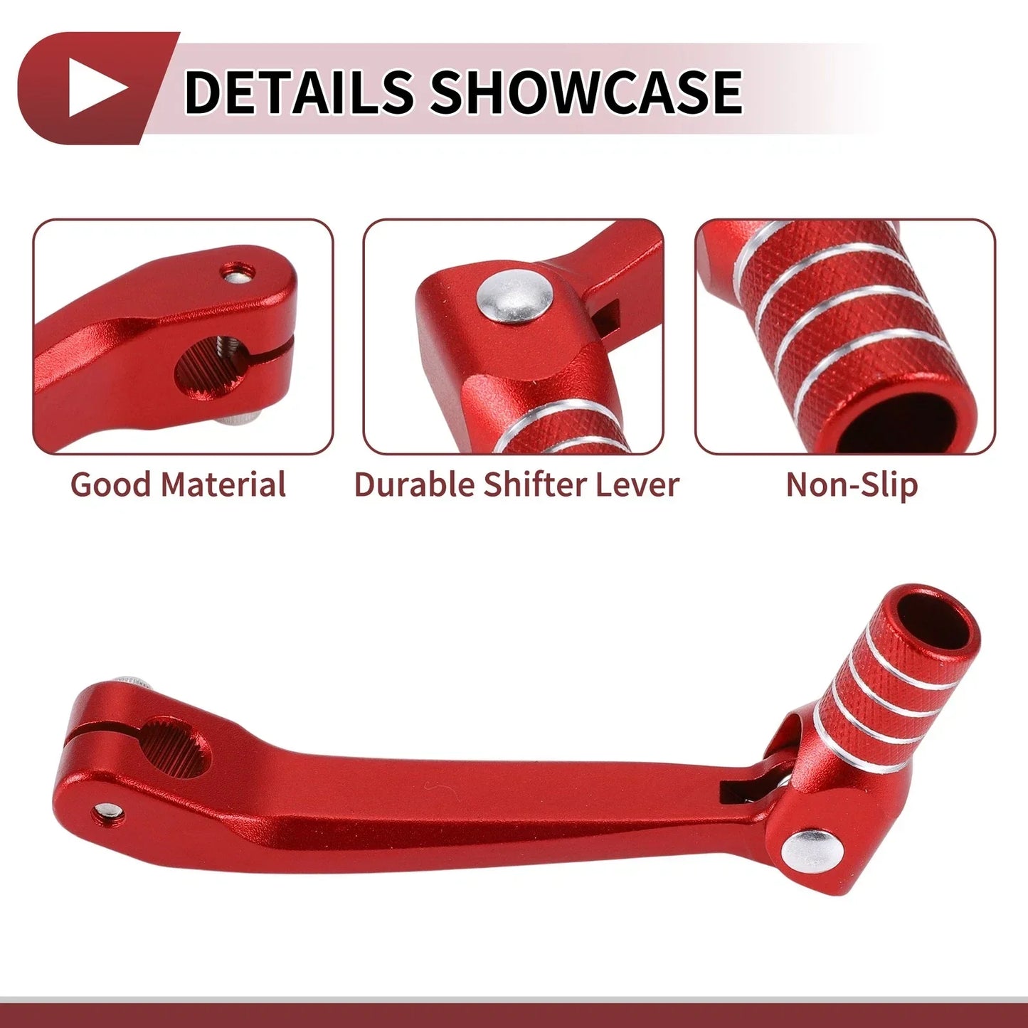 Folding Motorcycle Gear Shifter Lever for Honda CRF150F (2003-2017) Red