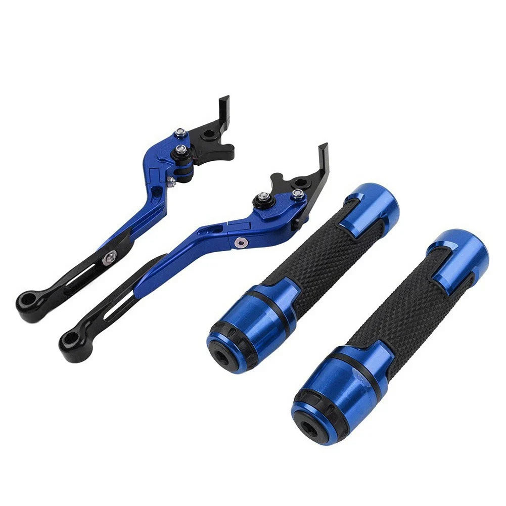 Folding Extendable Brake Clutch Levers & Handlebar Grips for Kawasaki Z1000
