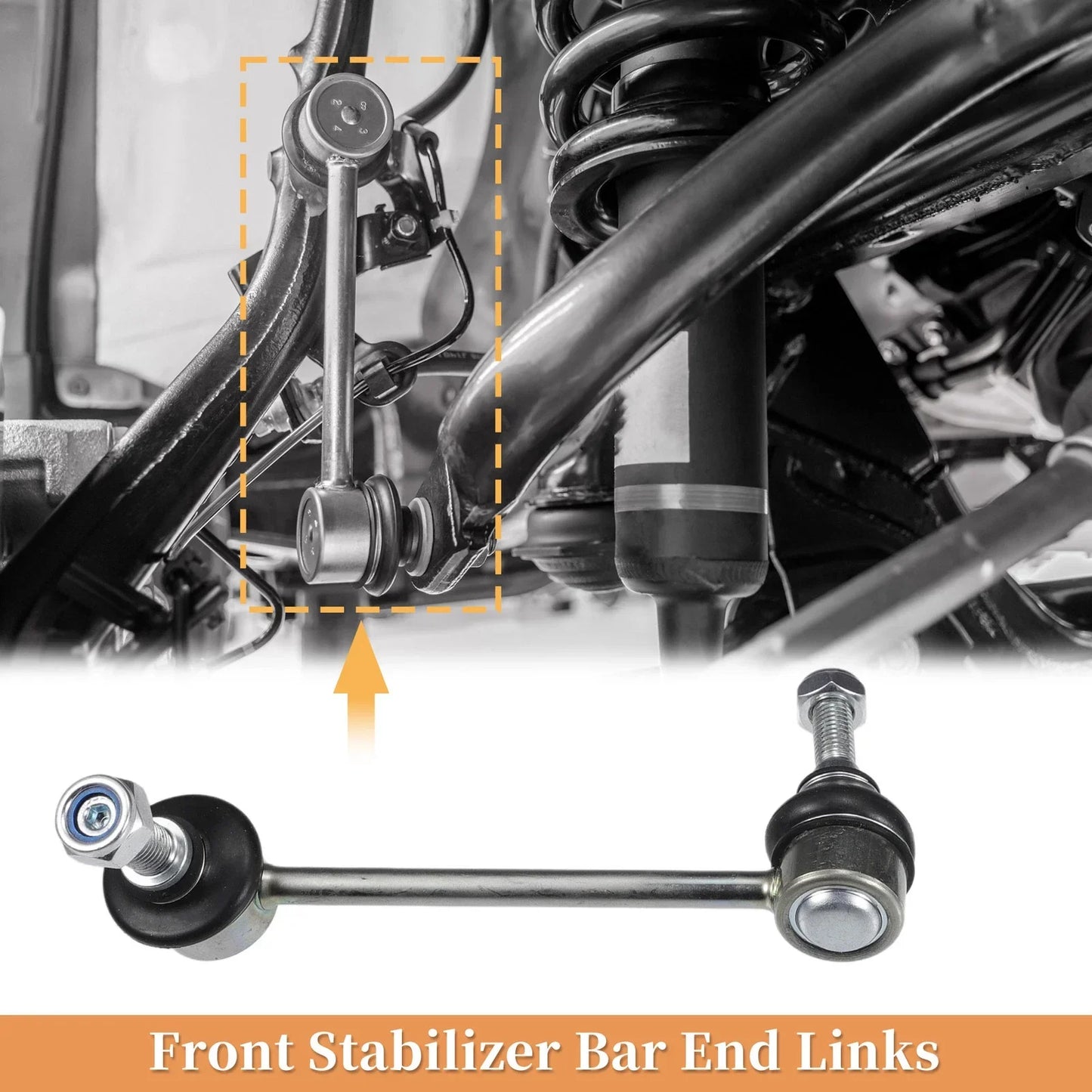 2 x Front Stabiliser Sway Bar Links for Mercedes-Benz 300SD (1992-1993)