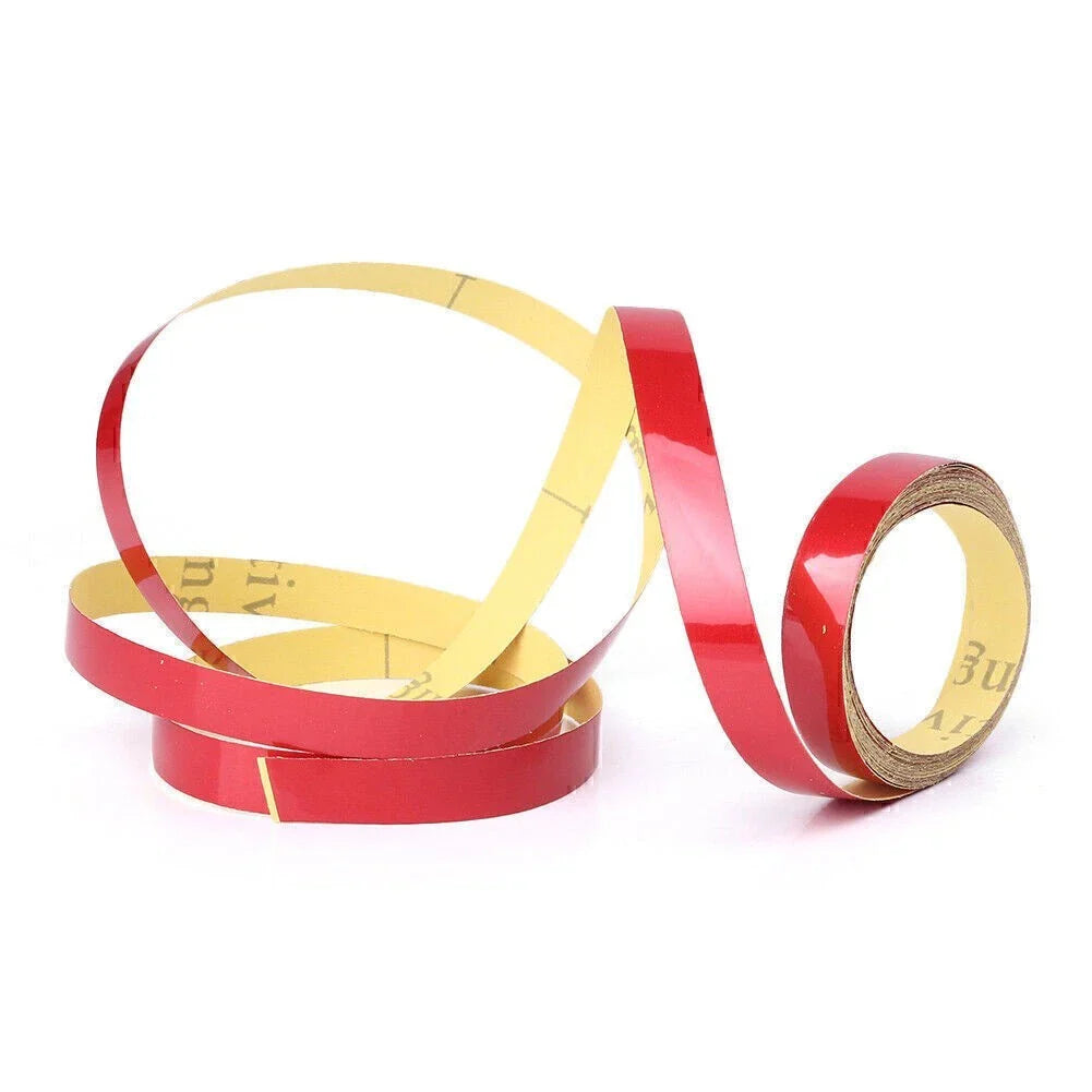 Reflective Sticker Tape Body Stripe Decal 16.40ft x 0.39in Red
