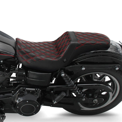 Driver Passenger Heated Seat for Harley Dyna Wide Super Glide FXD (2006 - 2017)