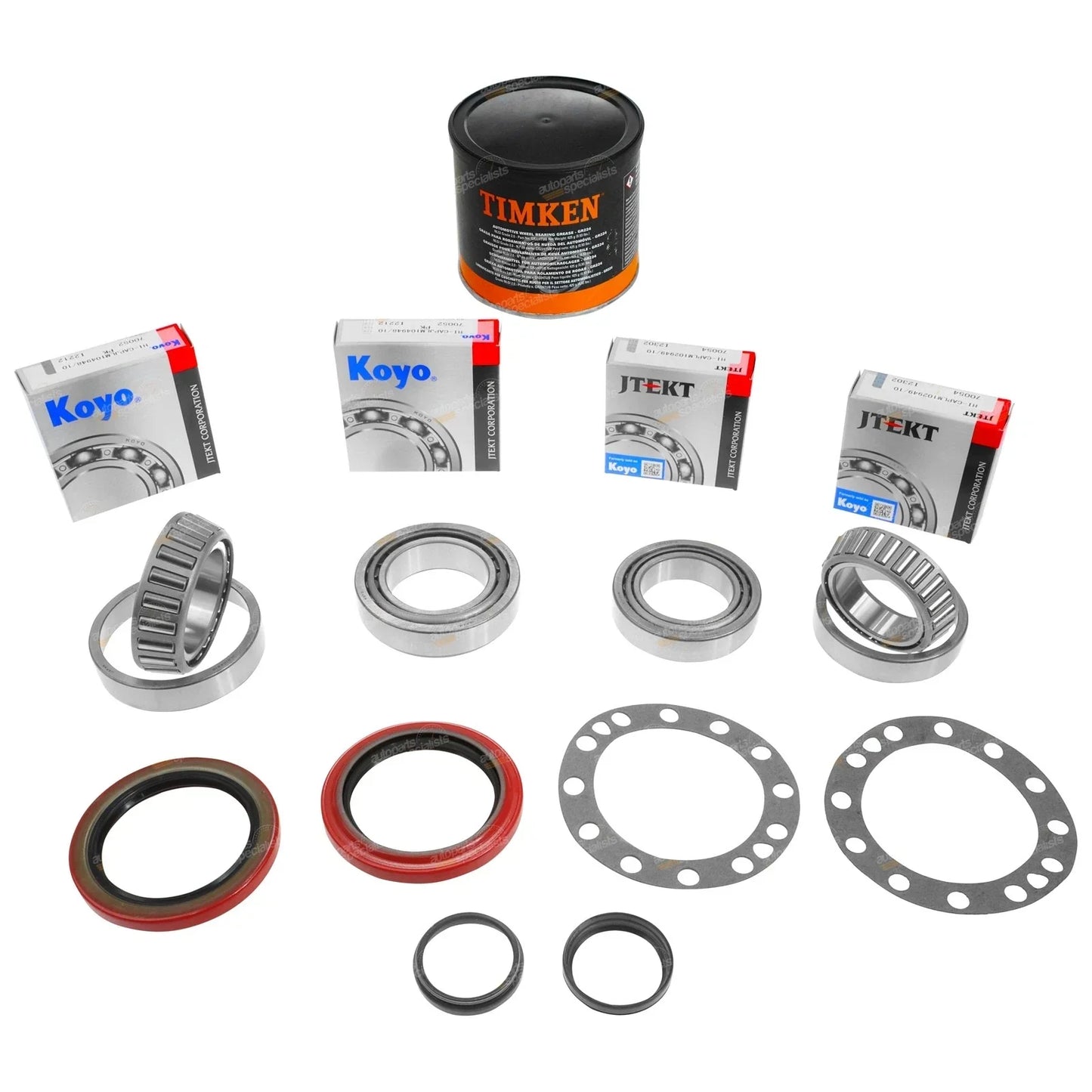 KOYO Rear Wheel Bearing Kits + Grease for Landcruiser FZJ75/HZJ75 (1990–1999)