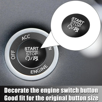 Engine Start Stop Push Button Cover Kit for Dodge Charger Challenger (2015-2023)