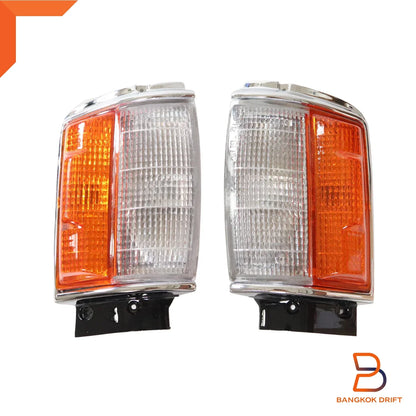 Side Repeater Light Lamp Chrome Rim for Toyota Hilux LN60 LN65 (2015-2020)