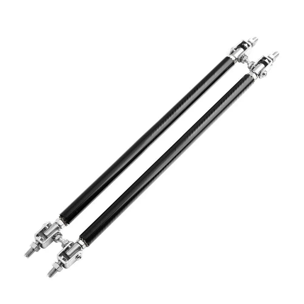 Adjustable Front Bumper Lip Splitter Strut Rod Tie Support Bar for 2015-2023