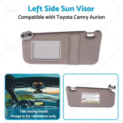 Gray Left Side Sun Visor for Toyota Camry Aurion (2007-2011)