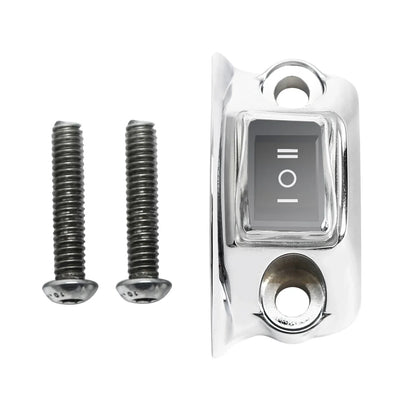 Handlebar Fog Headlight Horn Switch Button for Harley Touring Softail Chrome