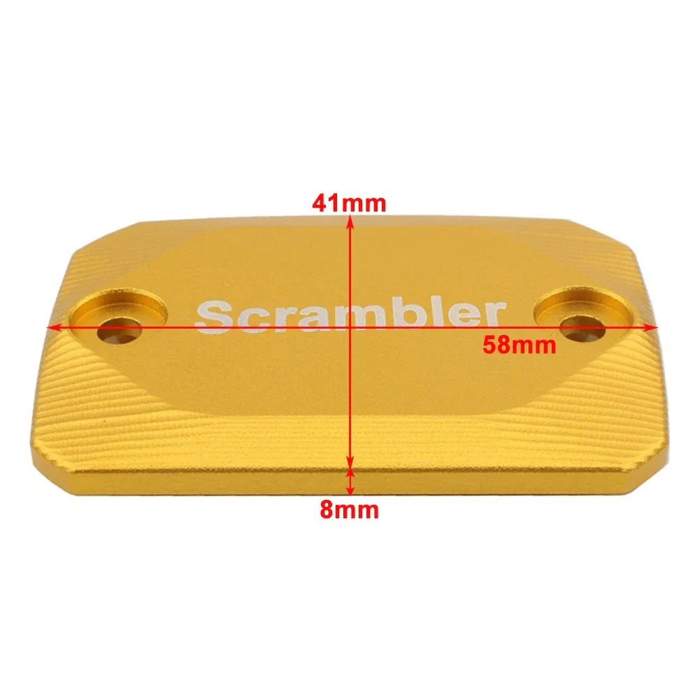 Ducati Scrambler 1100 Gold Brake Clutch Reservoir Cover Oil Pump Cap