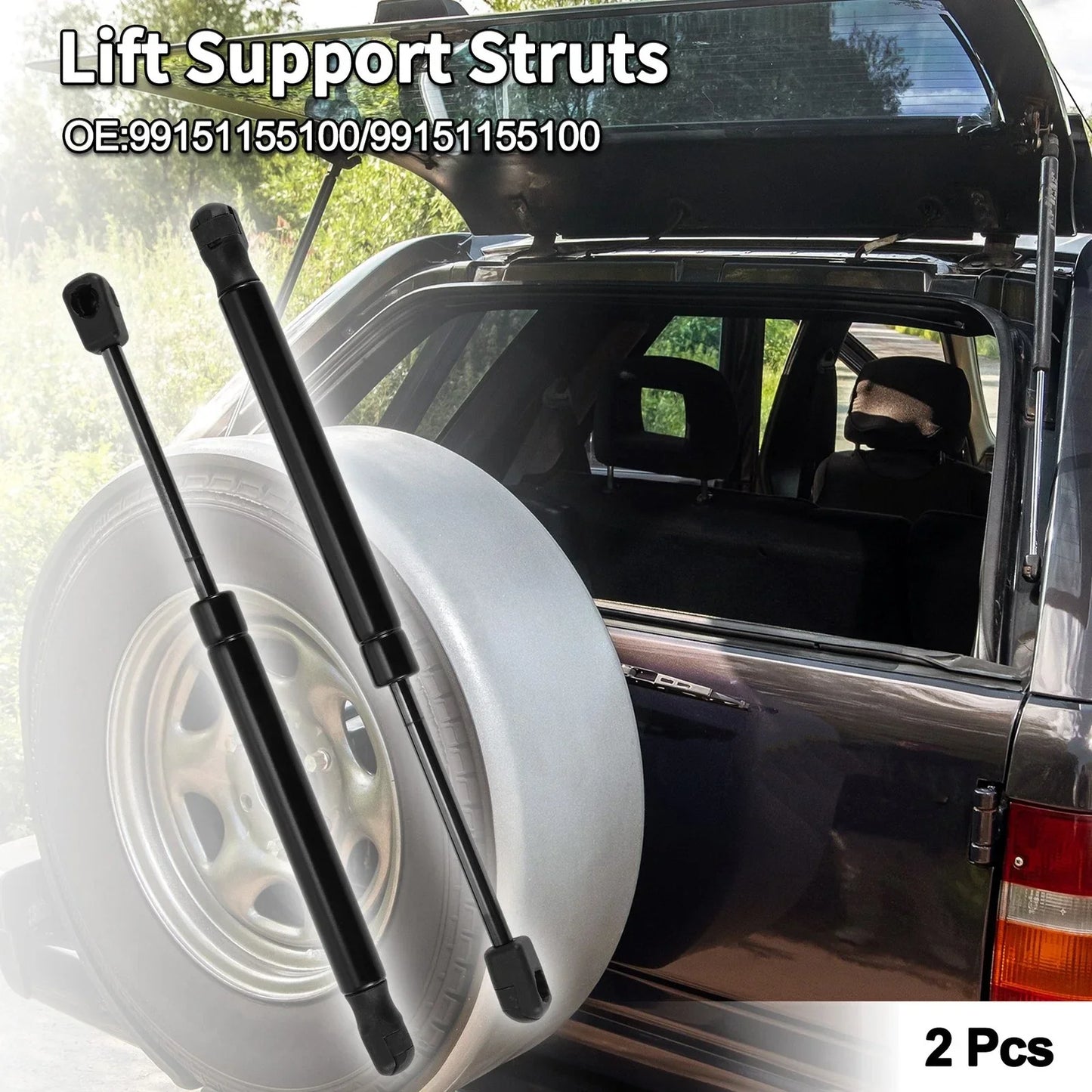 Rear Window Lift Supports for Porsche 911 (1999-2005) - 2 x Struts