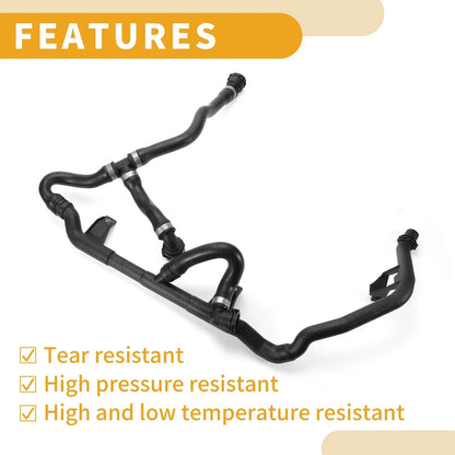 Heater Hose for BMW X1 E84 2.0L Rubber Black (2011-2017)