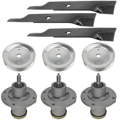 Deck Spindle Assembly with Pulley and Blade for Dixon RAM 48 CE ZT (2019–2024)