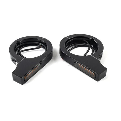 46-50MM LED Turn Signal Light Indicator Amber for Harley Touring Dyna (2006-2023)