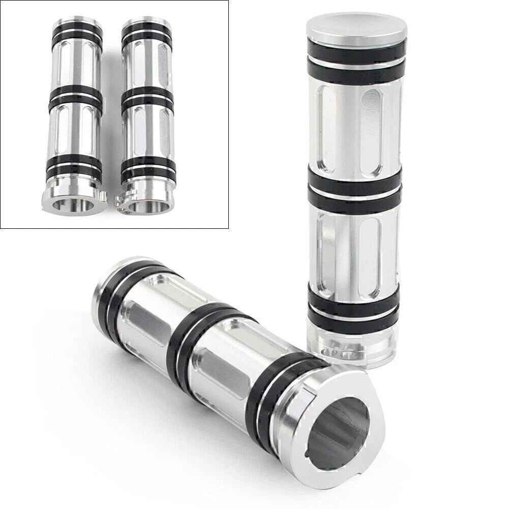 1" Aluminum Handlebar Hand Grips for Harley Sportster Dyna Softail Road King