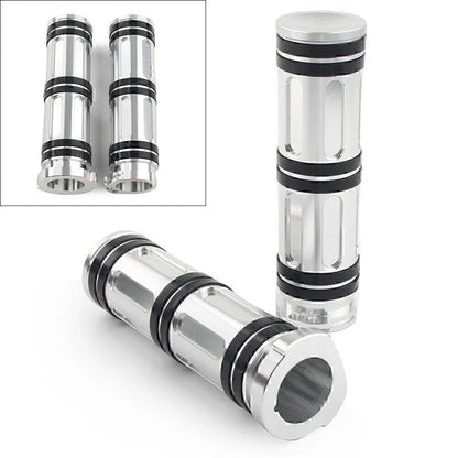 1" Aluminum Handlebar Hand Grips for Harley Sportster Dyna Softail Road King