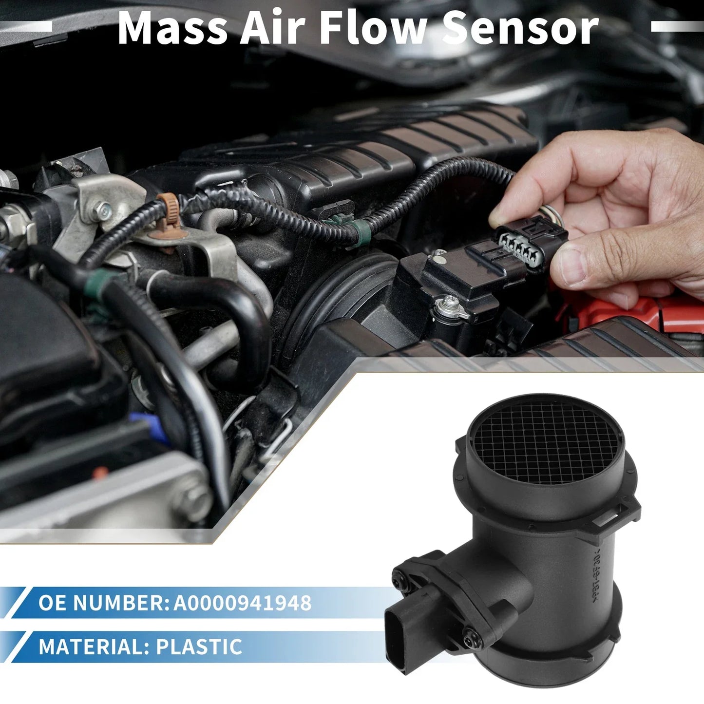 MAF Mass Air Flow Sensor for Mercedes-Benz C230 W202 (1998-2000)