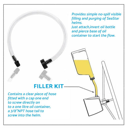 Seastar Hydraulic Steering Systems Tube & Hose Bleed Filler Kit
