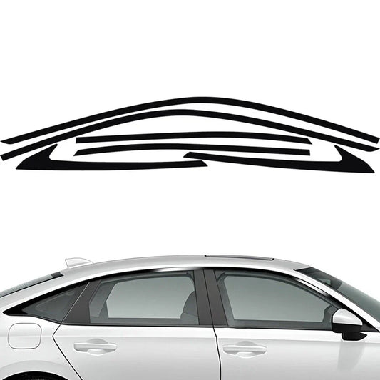 2 x Window Chrome Delete Cover Decal for Honda Civic Sedan (2022–2023)