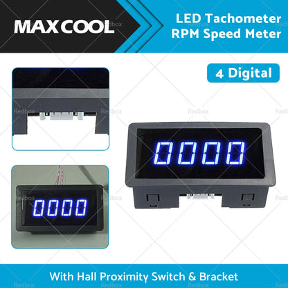 Digital LED Tachometer RPM Speed Meter Set for Car