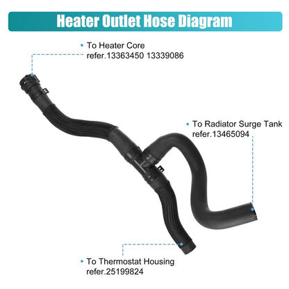 HVAC Outlet Heater Hose for Chevrolet Cruze 2011-2015 (2011-2015)