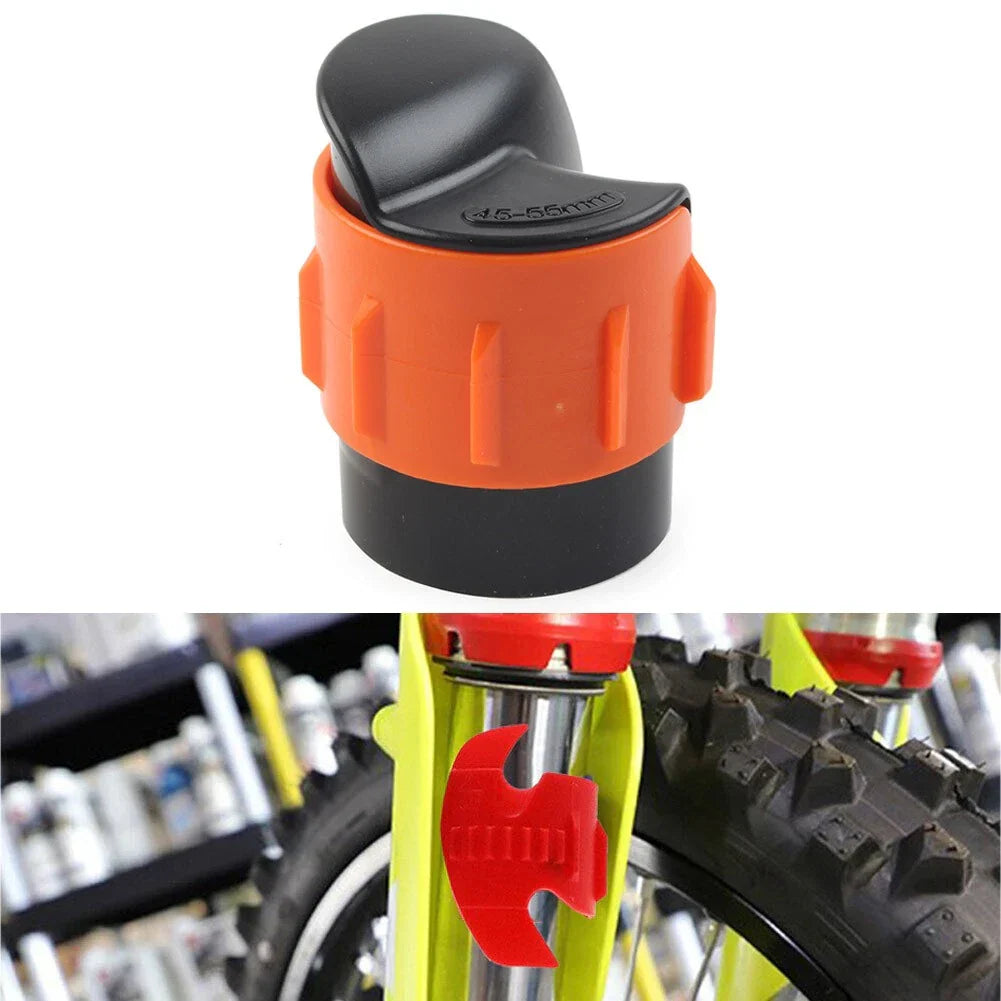 Front Fork Shock Absorber Oil Seal Cleaning Tool for Universal Motor - Orange