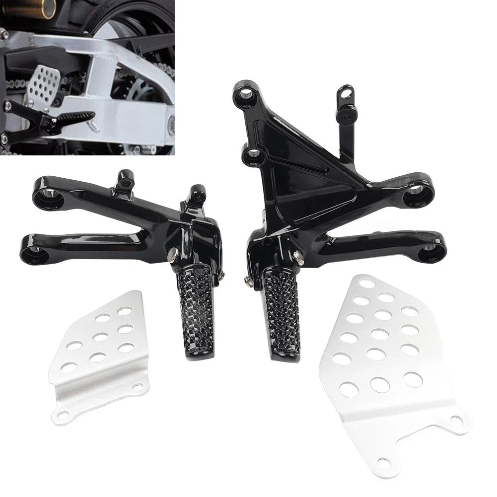 Black Front Driver Foot Pegs for Honda CBR1000RR (2004-2007)