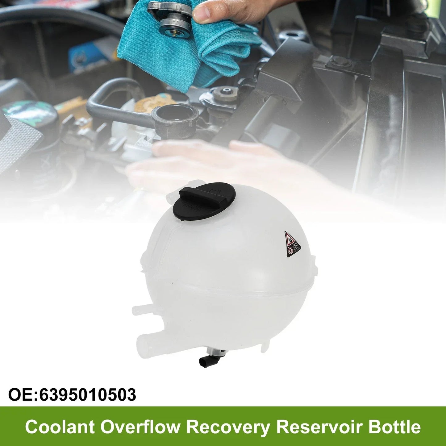 Coolant Expansion Overflow Tank with Cap for Mercedes-Benz Viano (2003-2014)