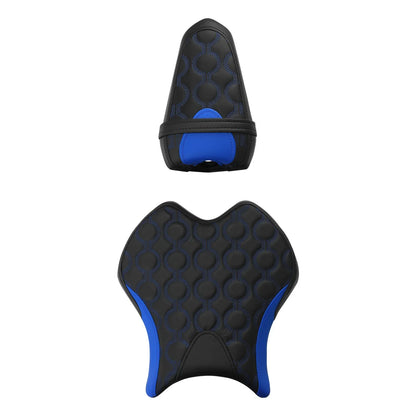Driver & Passenger Seats Black/Blue for Yamaha YZF-R6 (2017-2022)
