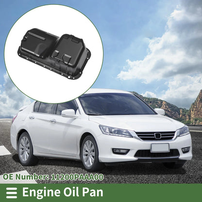 Engine Oil Pan for Honda Accord (1998-2002) - 1 x No.11200PAAA00 Iron Black