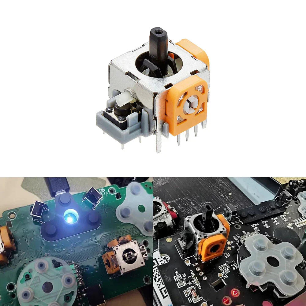 5 Pcs Joystick Parts for Xbox 360, PS2, PS3 Wireless Controller
