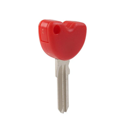 Uncut Blade Blank Key for Vespa Piaggio 3VTE Fly 125 200 GTS250 300 Red