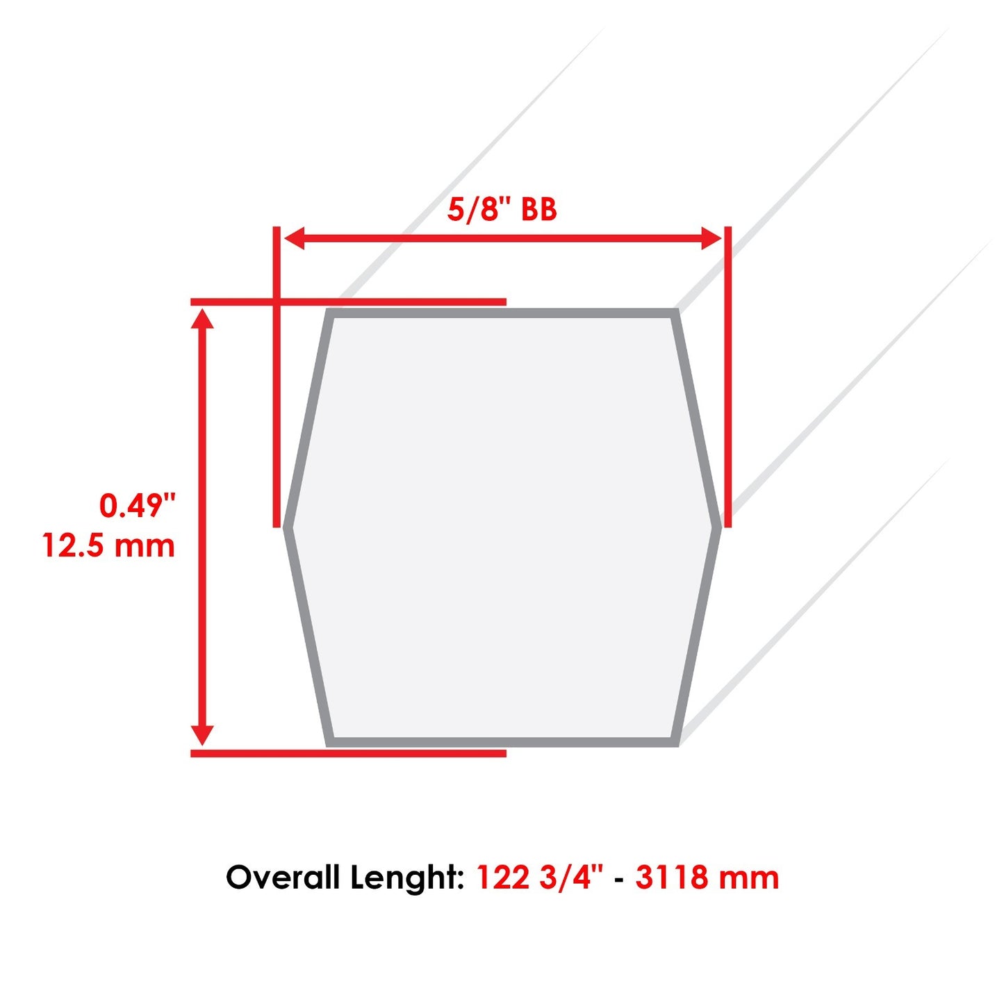 Deck Belt 3/4 Inch 5/8 Thick Replacement for John Deere Utility LVU21854 (—)