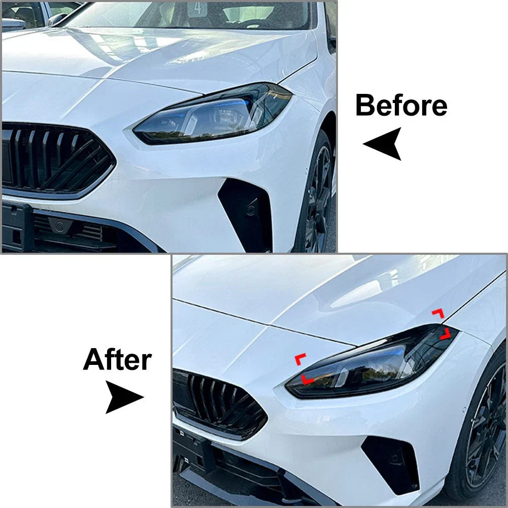 Headlight Eyebrow Eyelids Cover Trim for BMW 1 Series 2 Series (2024-2025)