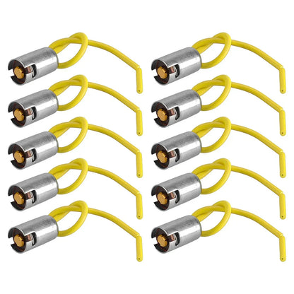 10 x BA9S Car Truck Light Bulb Socket Connectors with Cable for Various Models