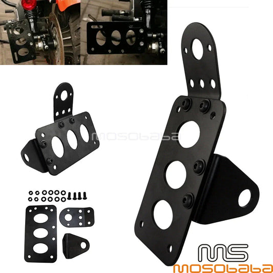 3/4" Taillight License Plate Bracket for Harley Chopper Bobber