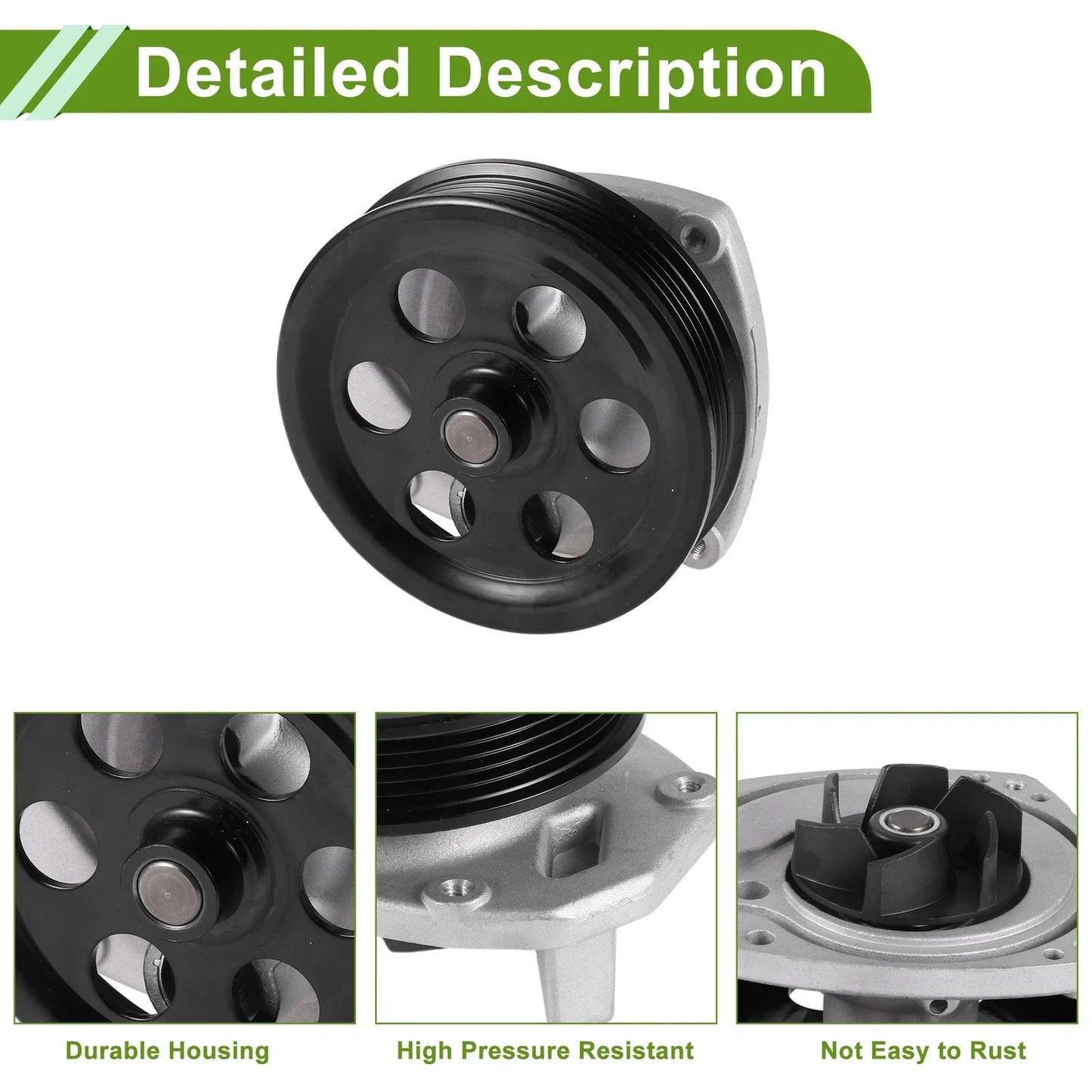 Water Pump for Chevrolet Camaro 2016-2025 Cooling System Replacement