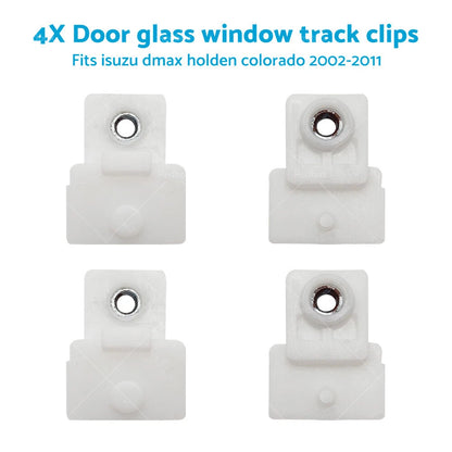 Door Window Glass Track Clips for Isuzu D-Max Holden Colorado Rodeo (02-19)
