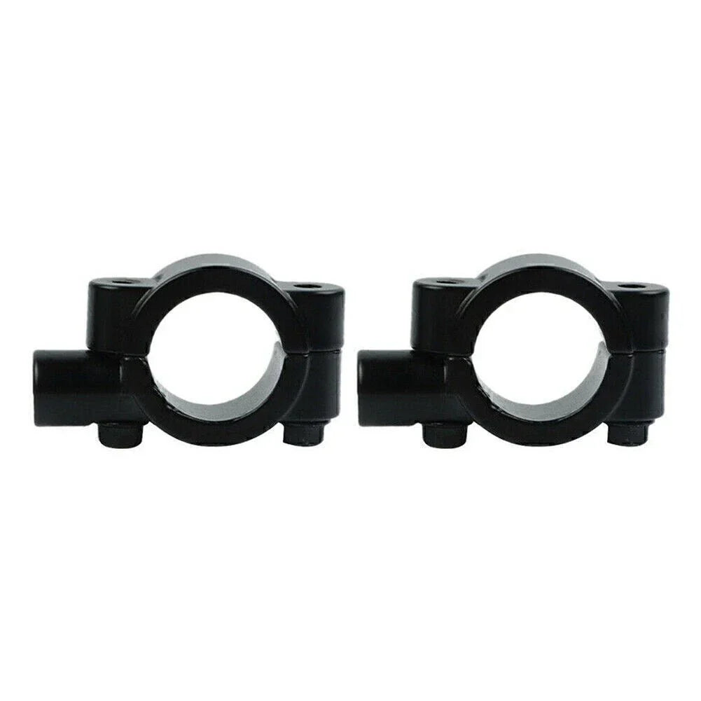 25MM M8 Rearview Handlebar Mirror Mount Holders for Motorcycle Black