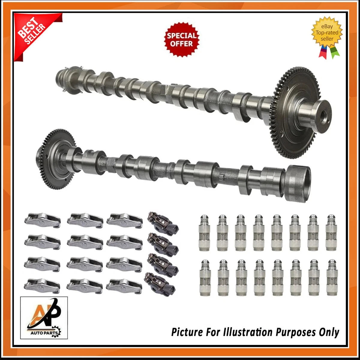 Exhaust Inlet Camshafts Kit with Rocker Arms for Mazda CX-5 Diesel (2016–2017)