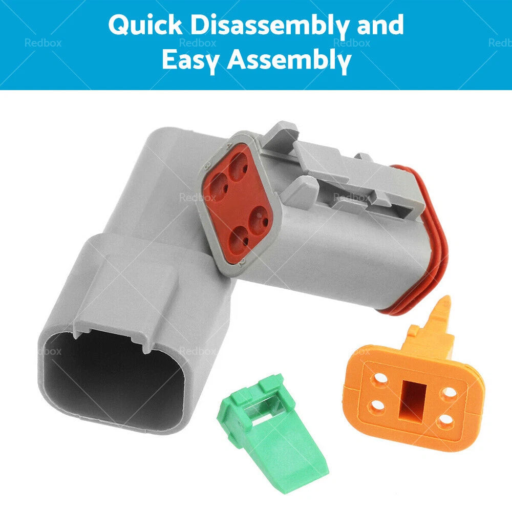 750PCS Deutsch DT Connector Kit 2/3/4/6/8/12 Pin Male Female Connectors