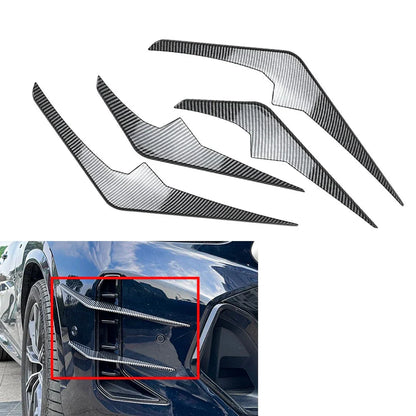 Carbon Black Front Bumper Side Air Vent Trim Cover for BMW X6 G06 (23-25)