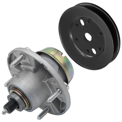 Caltric Deck Spindle Assembly with Pulley for John Deere X534 (2010–2018)